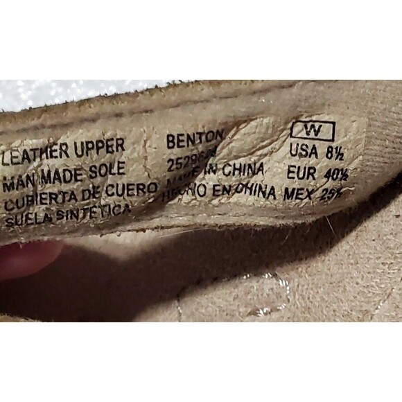 Earth Shoes Women's Size 8.5W Conway Brown Leather Slide Sandals Slip-On Comfort - Picture 9 of 12